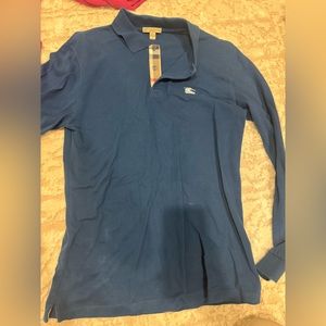 Burberry long sleeve  polo